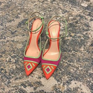Nicholas Kirkwood colorful heels with ankle strap
